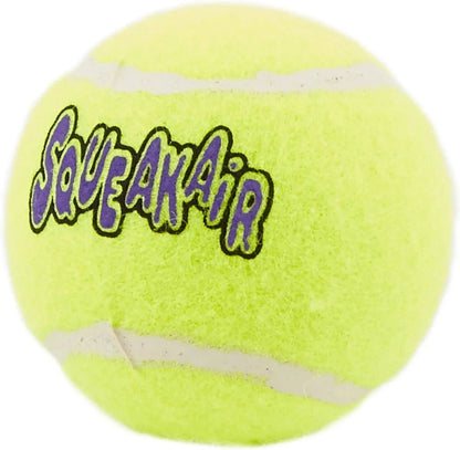 KONG Squeakair Tennis Balls (2) XL Squeaky Dog Fetch Toy 4"