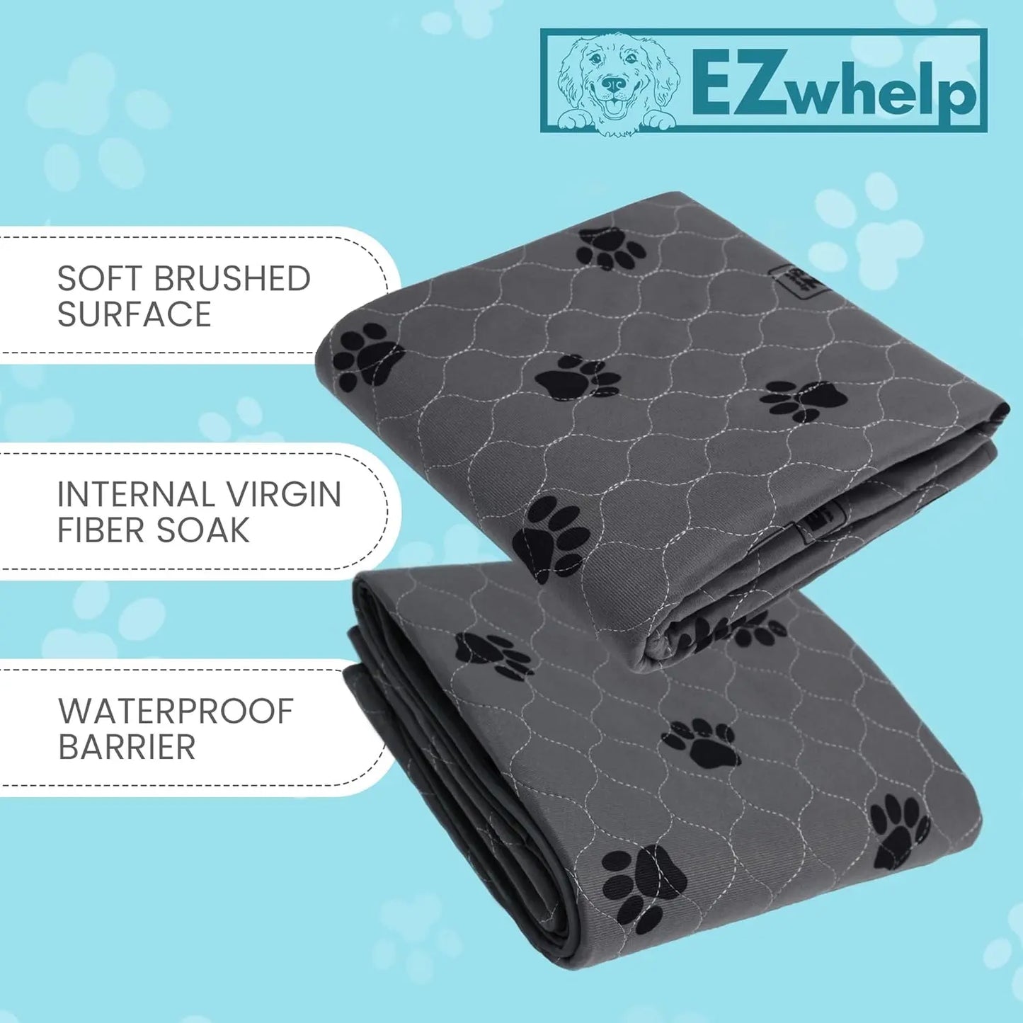 EZwhelp Reusable Quick Dry Pads - Heavy Absorbency EZwhelp