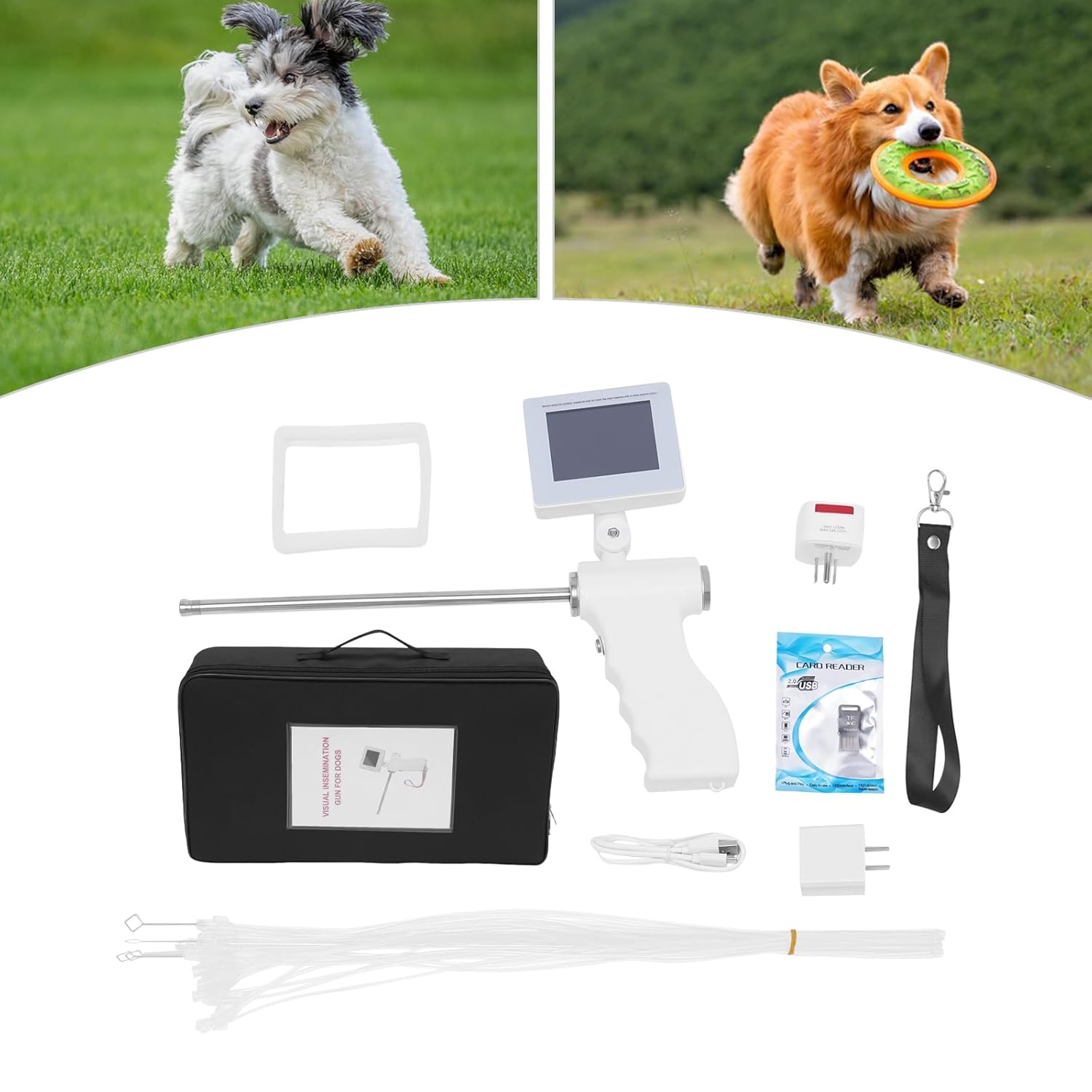 Mobile 3-Way Tci Gun (endoscope) transcervical insemination Horizon Animal Care