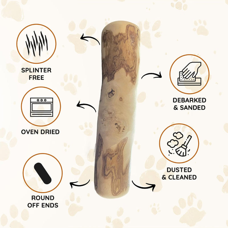Coffee Wood Dog Chew with Salmon Oil – Natural Chew Stick