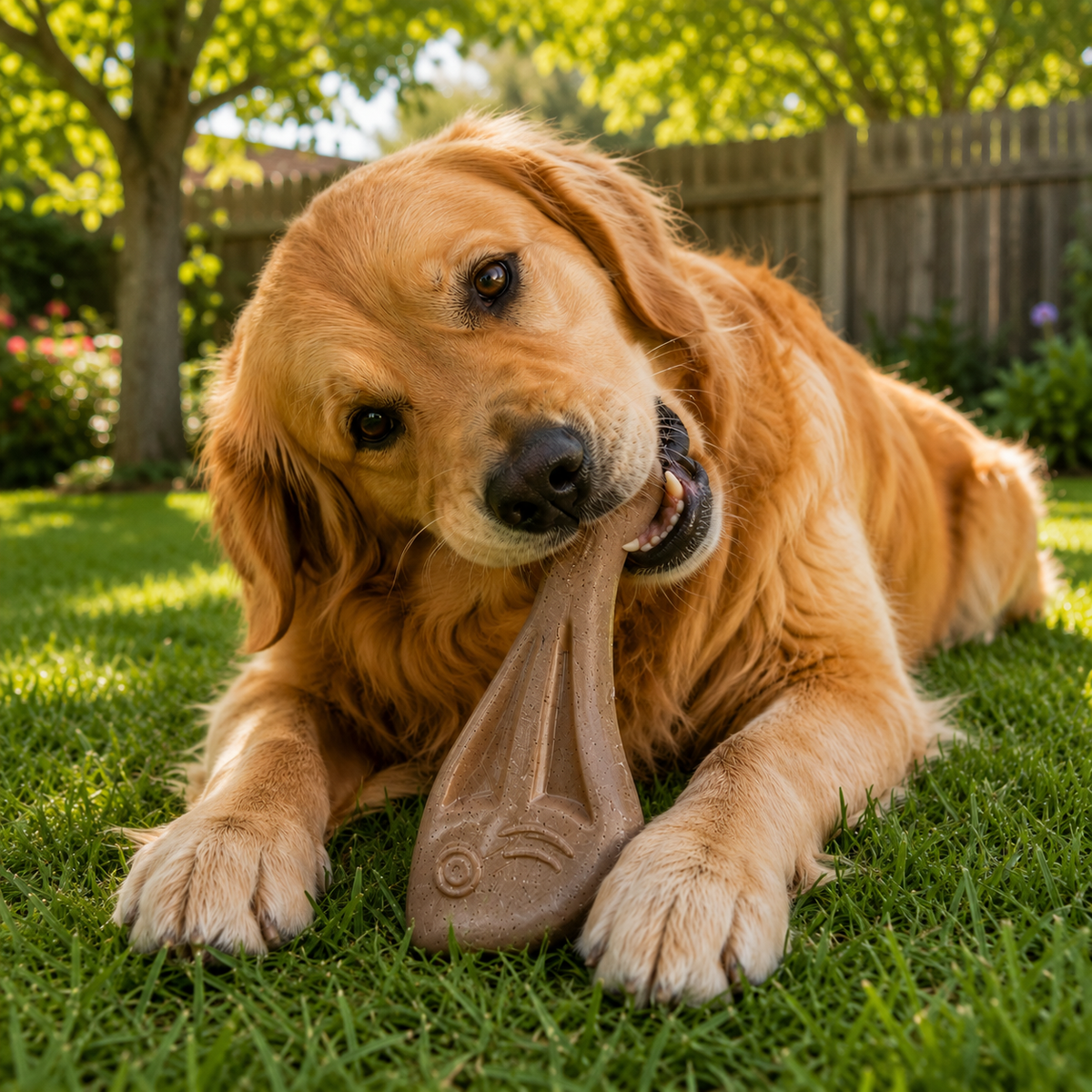 Dog Fish Nylon Dog Chew & Enrichment Toy | Ultra-Durable for Aggressive Chewers | SodaPup