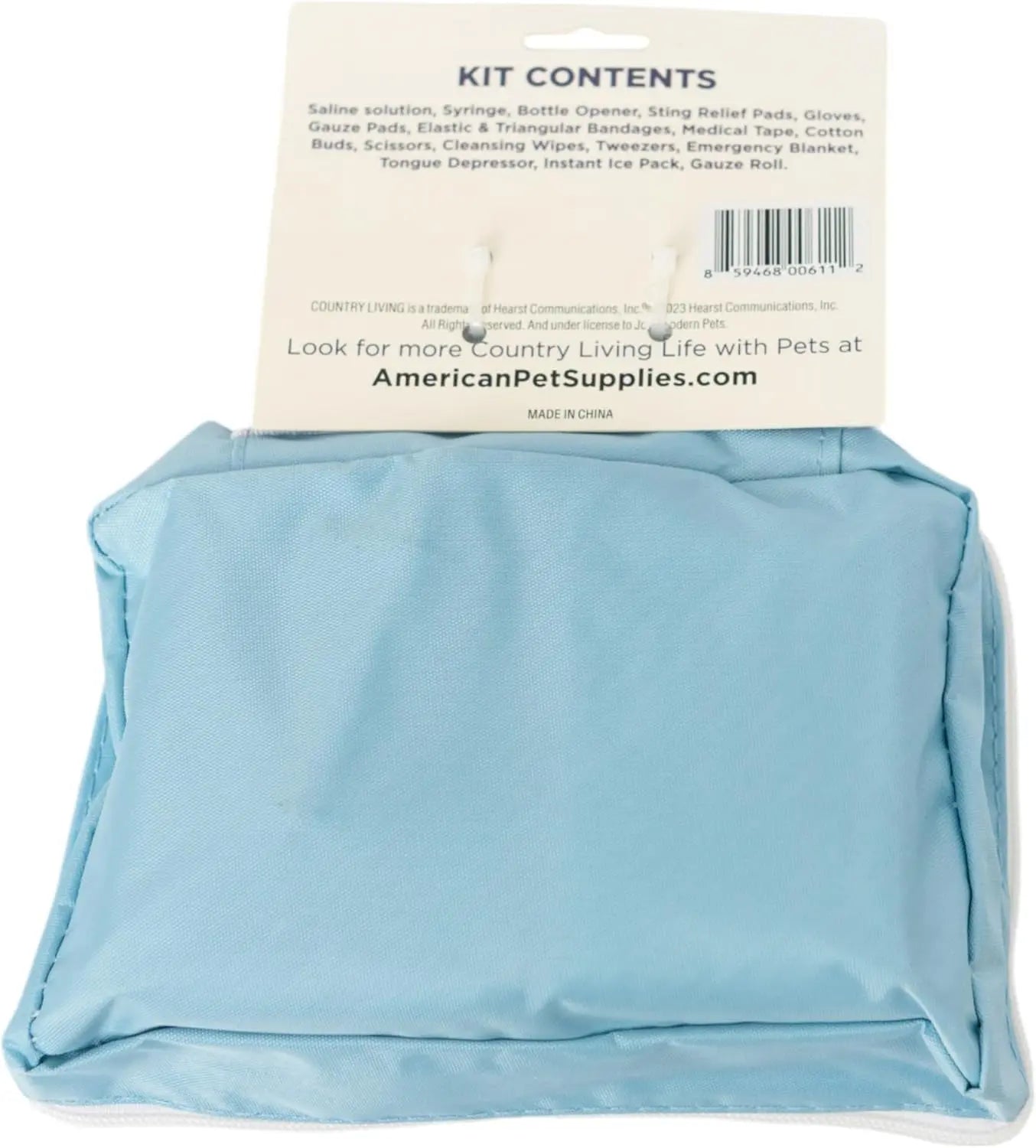 Country Living 50-Piece Pet Travel First Aid Kit for Emergencies, Safety, Adventure & On-the-Go Pet Care American Pet Supplies