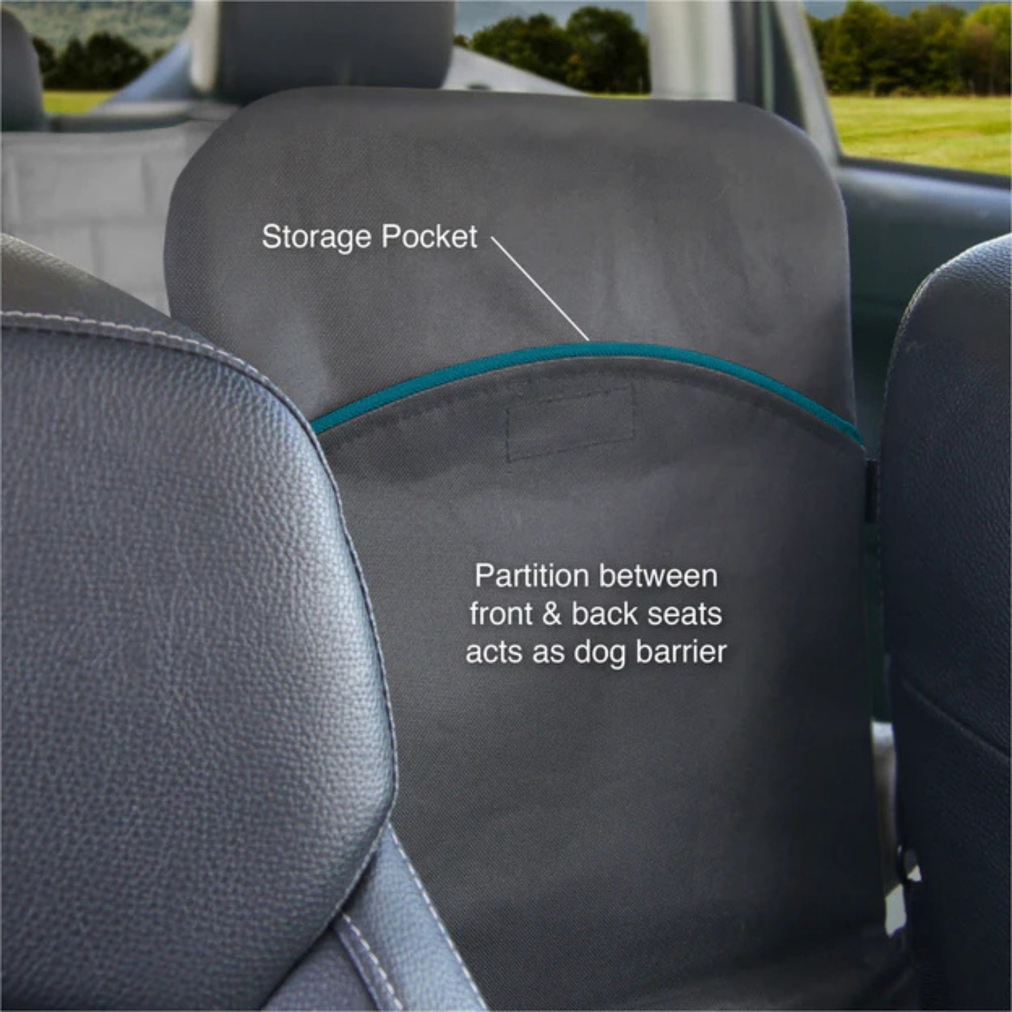 Kurgo Dog Rover Backseat Bridge Black/Charcoal