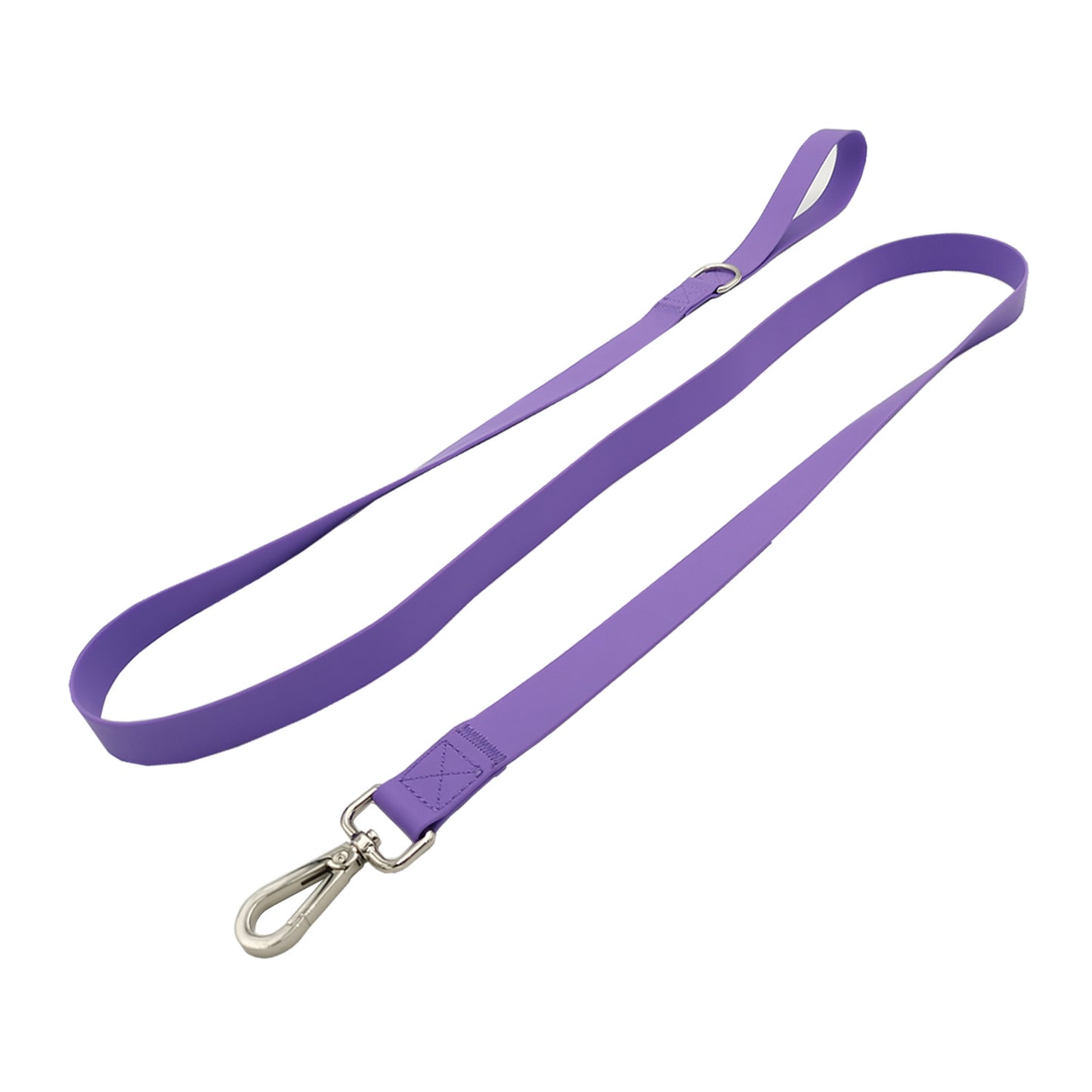 Dog Silicone Pvc Traction Rope Collar Purple Wrapped Rubber Ribbon Waterproof Dog Traction Rope Pet Products