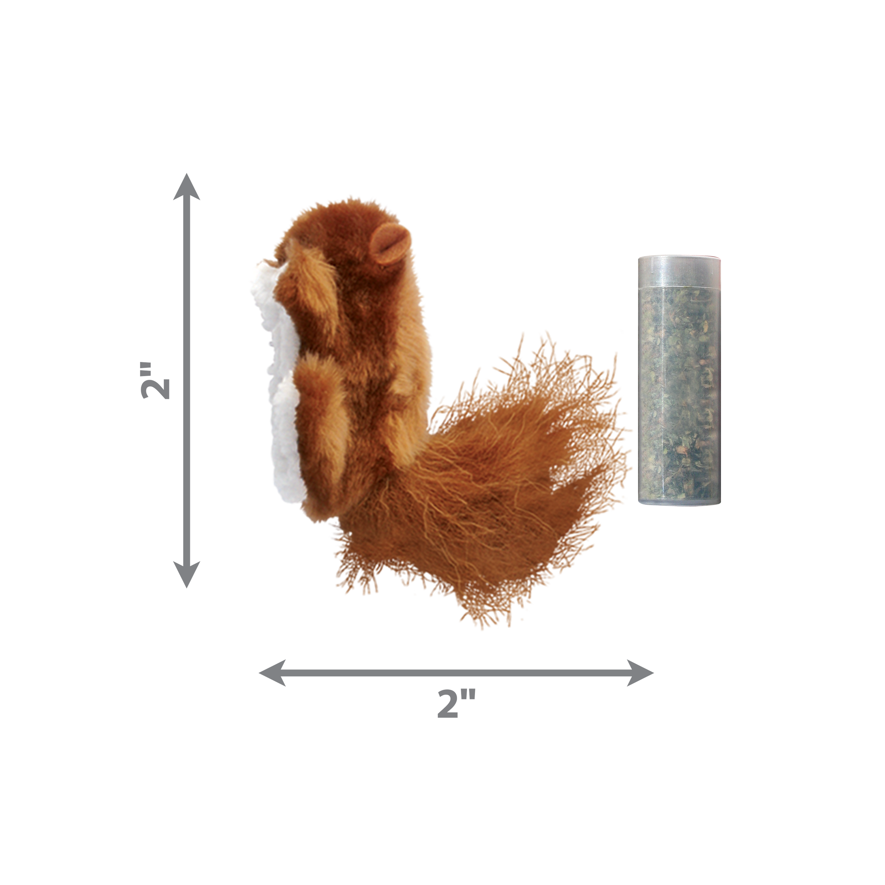 KONG Refillables Catnip Squirrel Cat Toy Brown 1ea/One Size