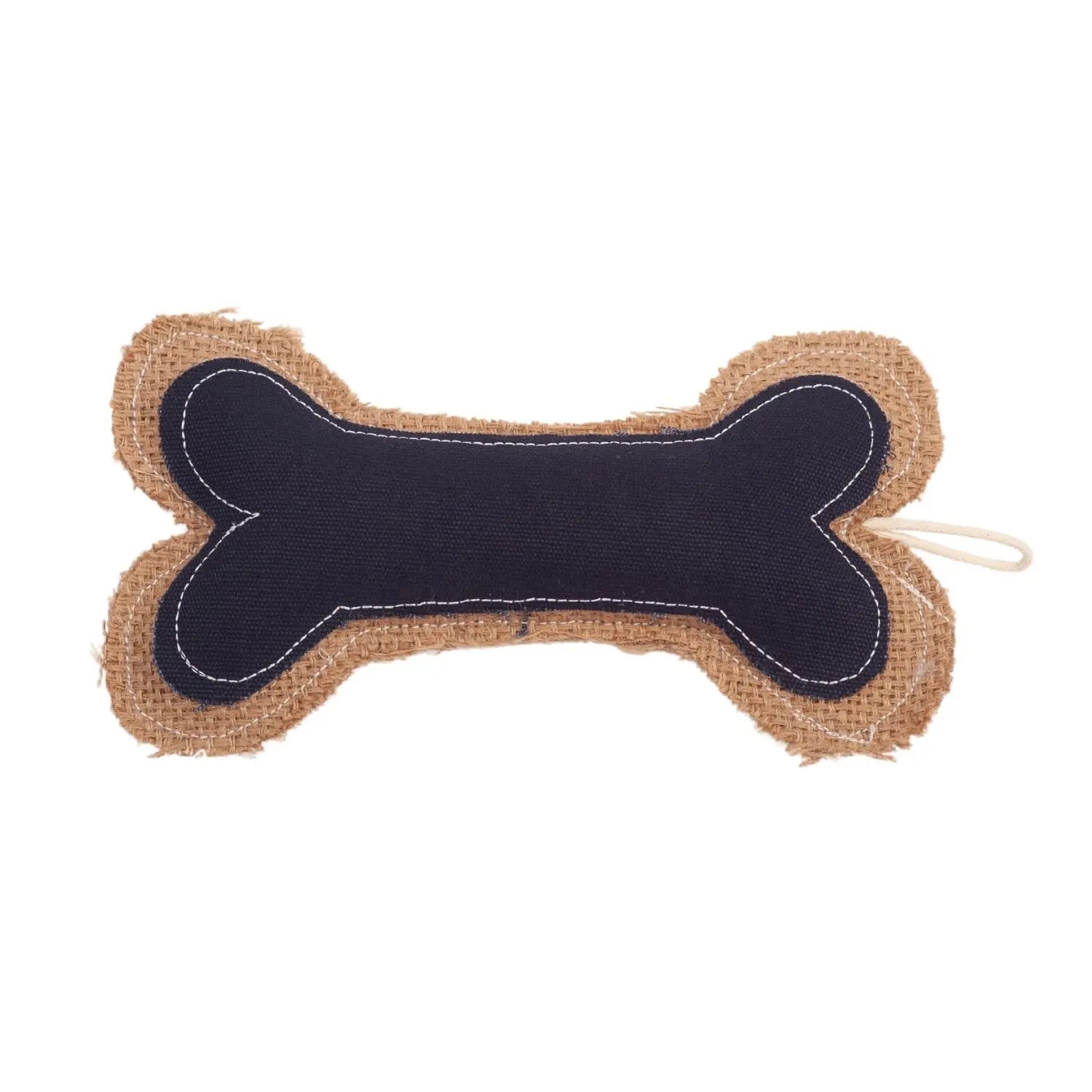 Country Living Jean Leather-Jute Bone Pillow Dog Chew Toy – Durable, Safe and Non-Toxic American Pet Supplies