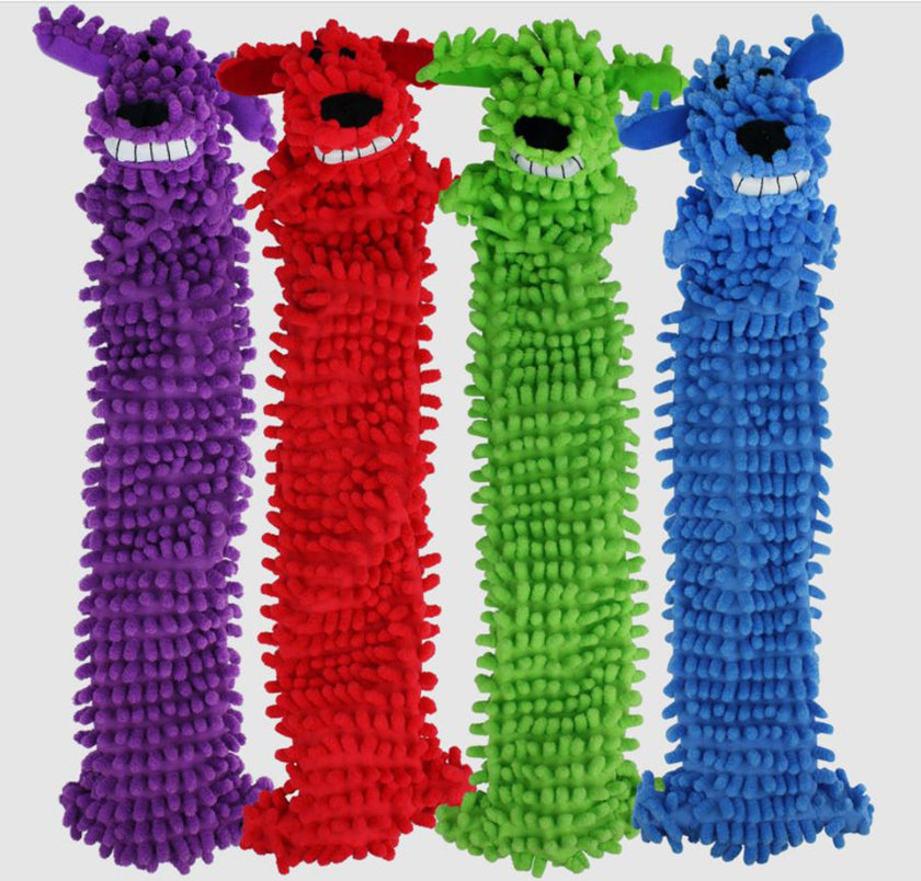 Multipet Loofa Floppy Dog Toy Light Weight Assorted 1ea/12 in