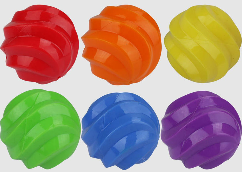 Multipet Spiral Balls Ball(Assorted) 4 Inch
