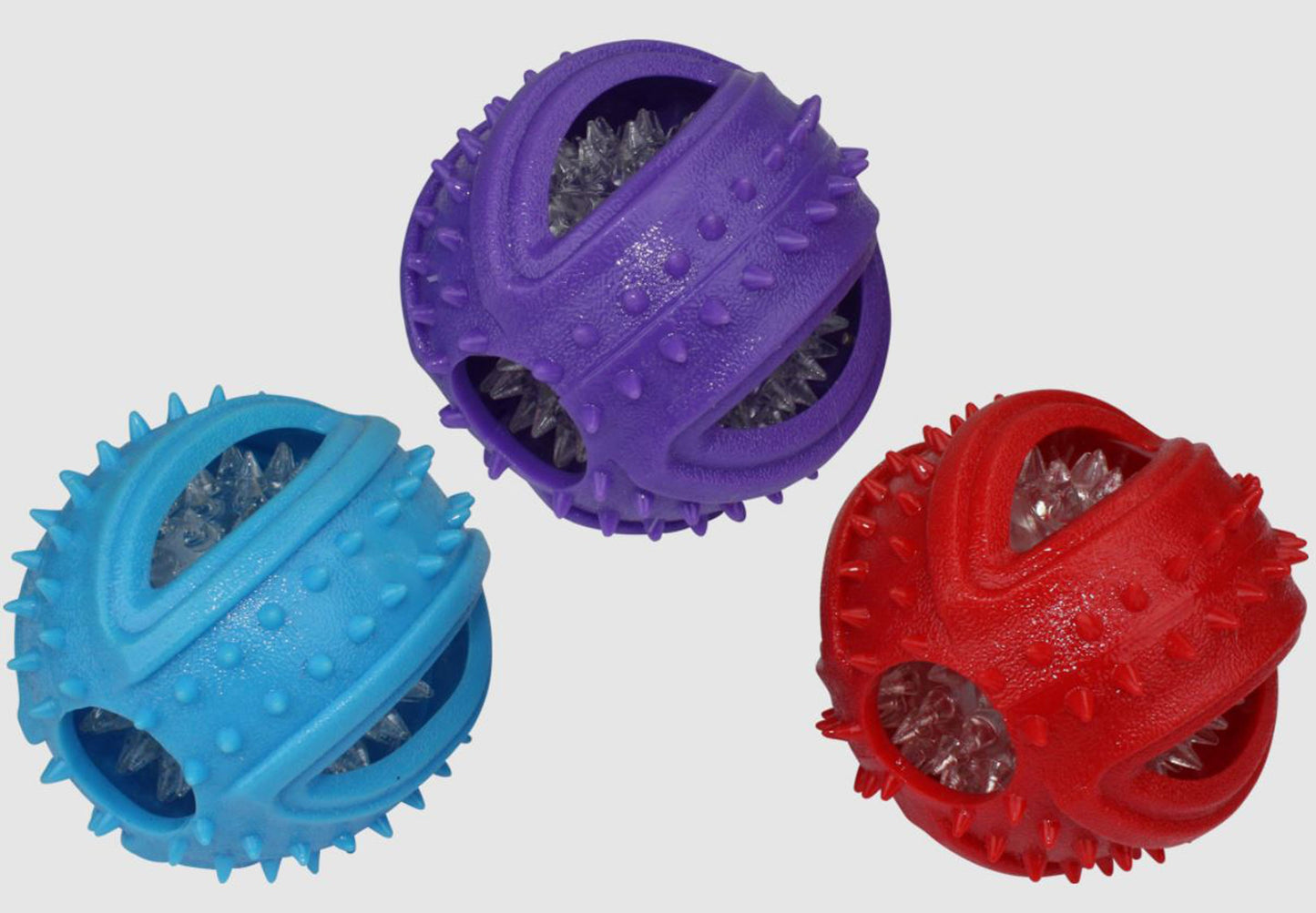 Multipet Doglucent TPR Outer Ring w/ Inner Ball   3 inch