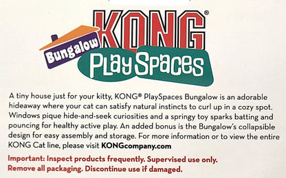 Kong Play Spaces Bungalow with Catnip Cat Kitten Toy