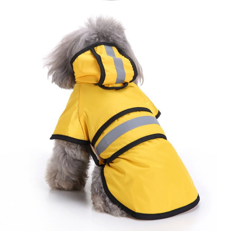 Dog Raincoat Reflective Dog Clothes Small Dog Bibi Teddy Four Seasons Universal Raincoat Pet Supplies