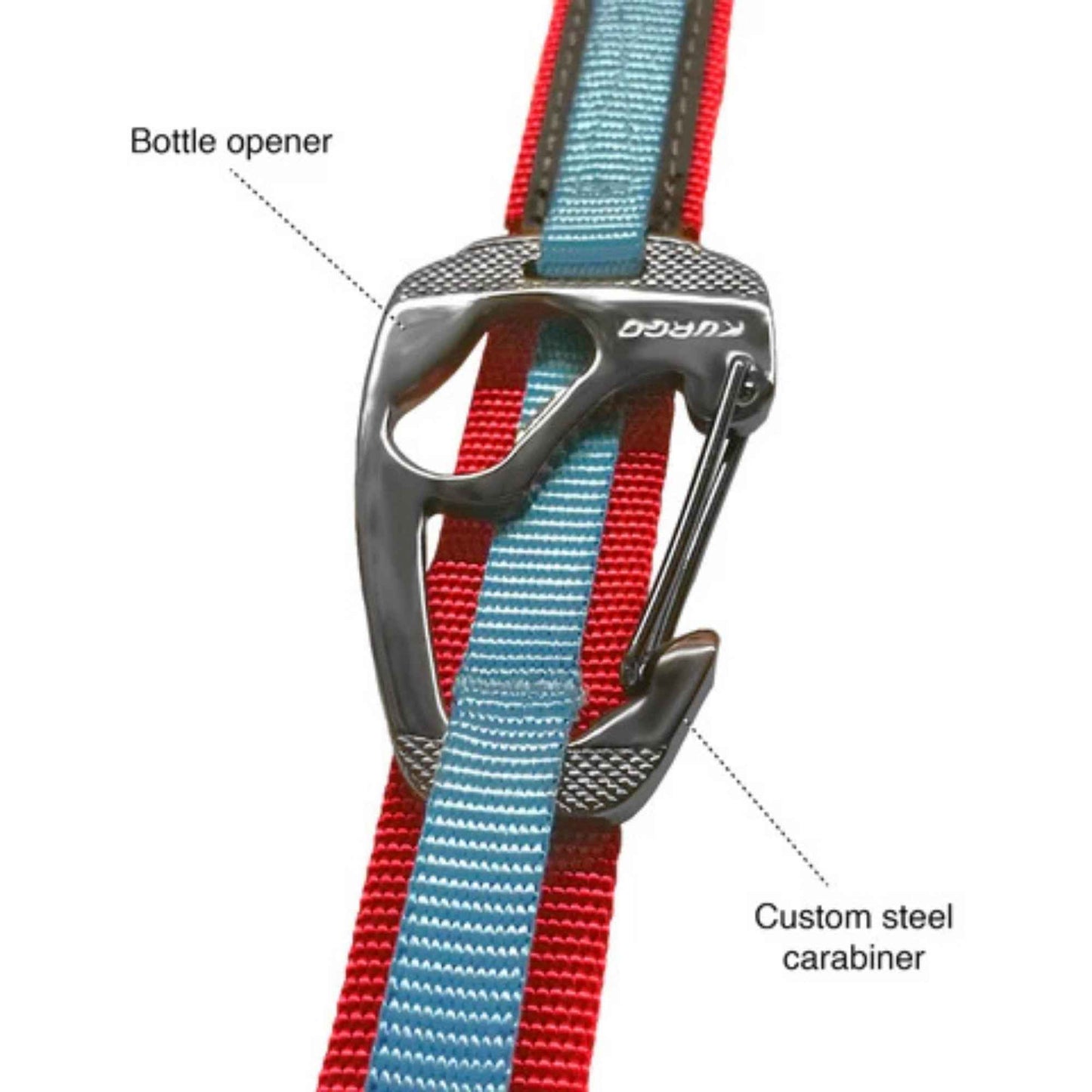 Kurgo Dog Quantum Reflective Leash Red