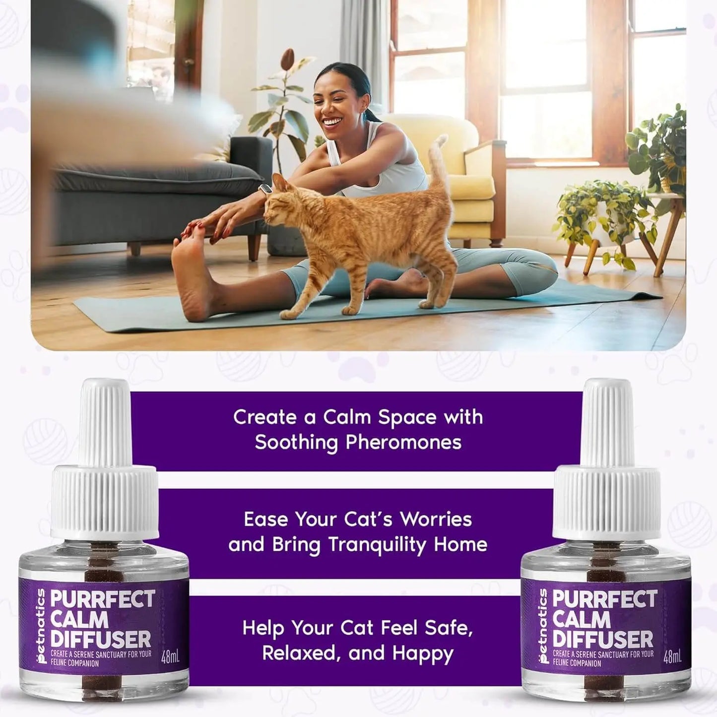 Purrfect Cat Calming Diffuser Kit with 2 Refills