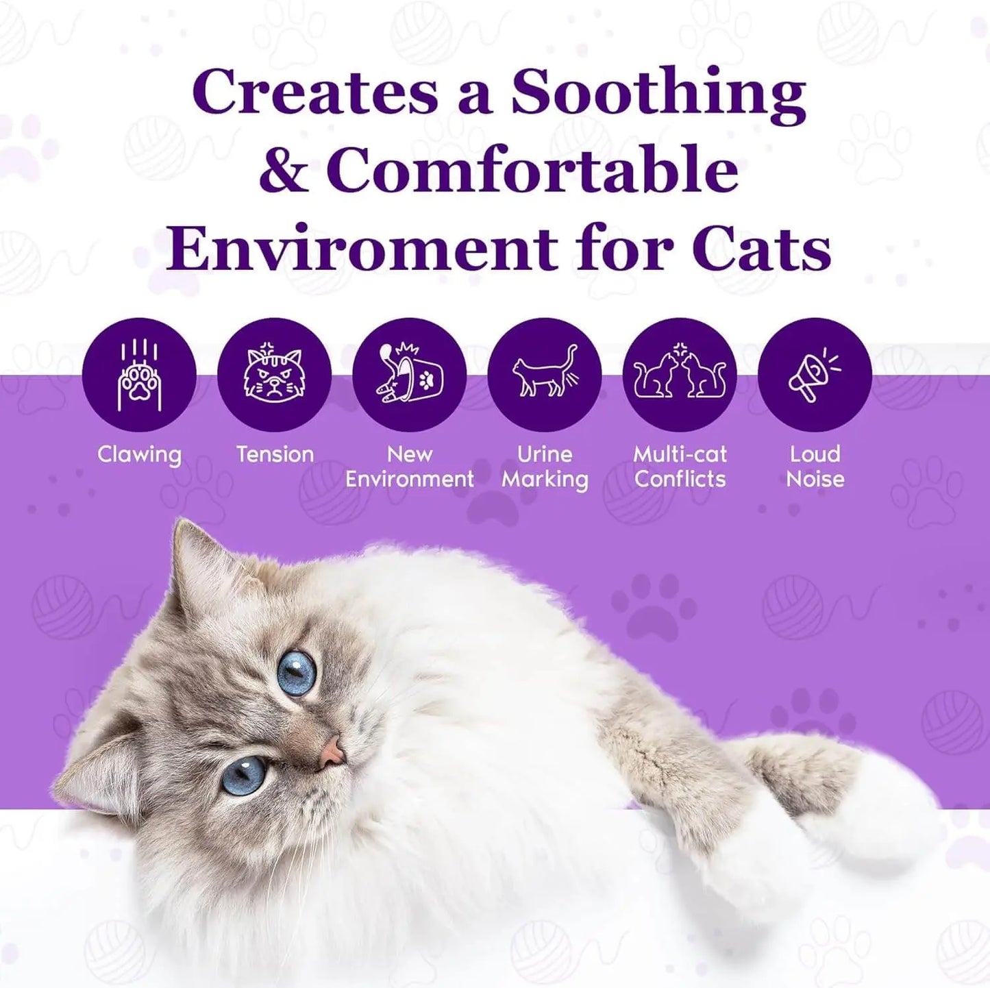 Purrfect Cat Calming Diffuser Kit with 2 Refills