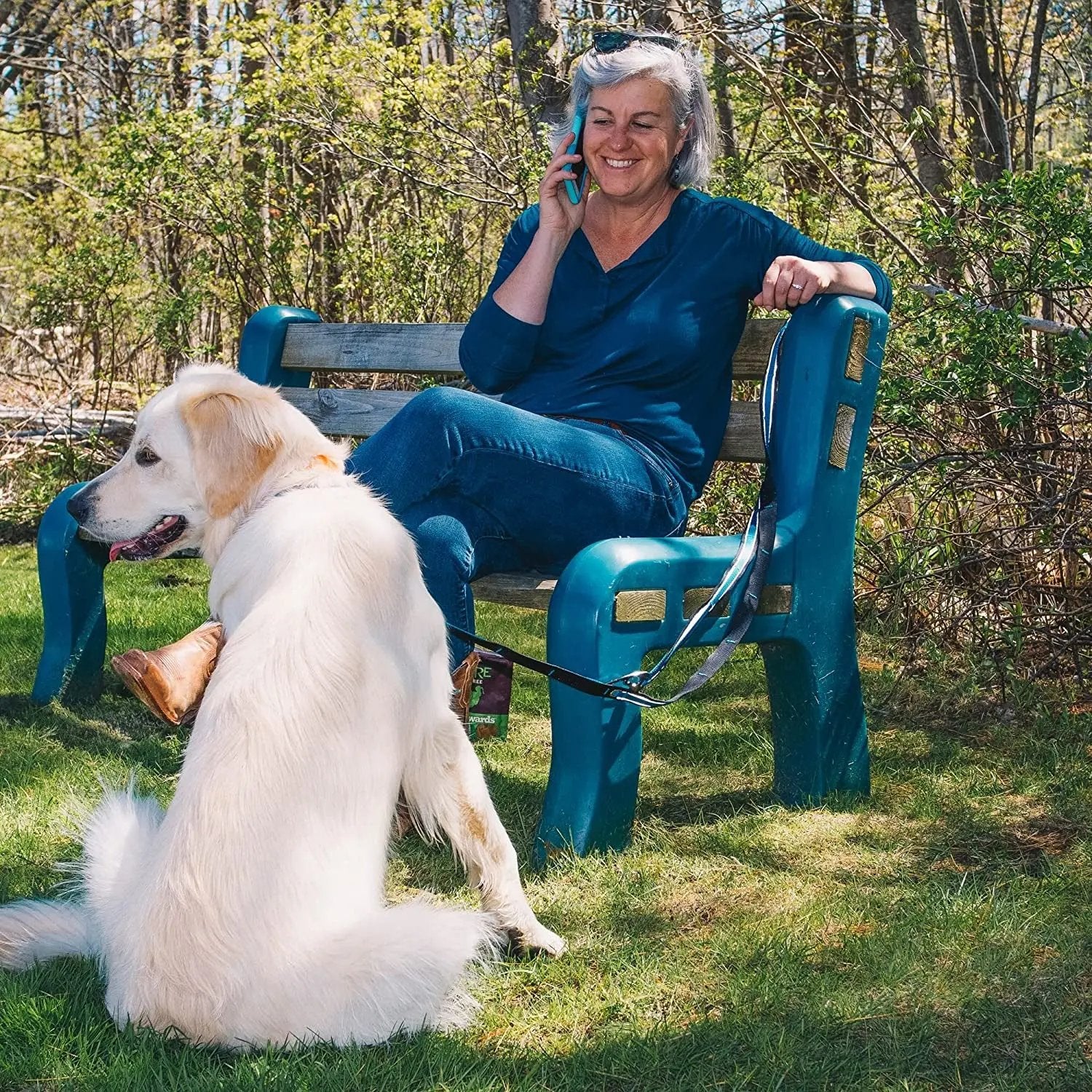 6 in 1 Hands Free Dog Leash |Reflective Running Belt Leash for Dogs |Crossbody & Waist Belt Leash |Carabiner Clip |Padded Handle for Training, Hiking or Jogging |Quantum Leash |6 Colors