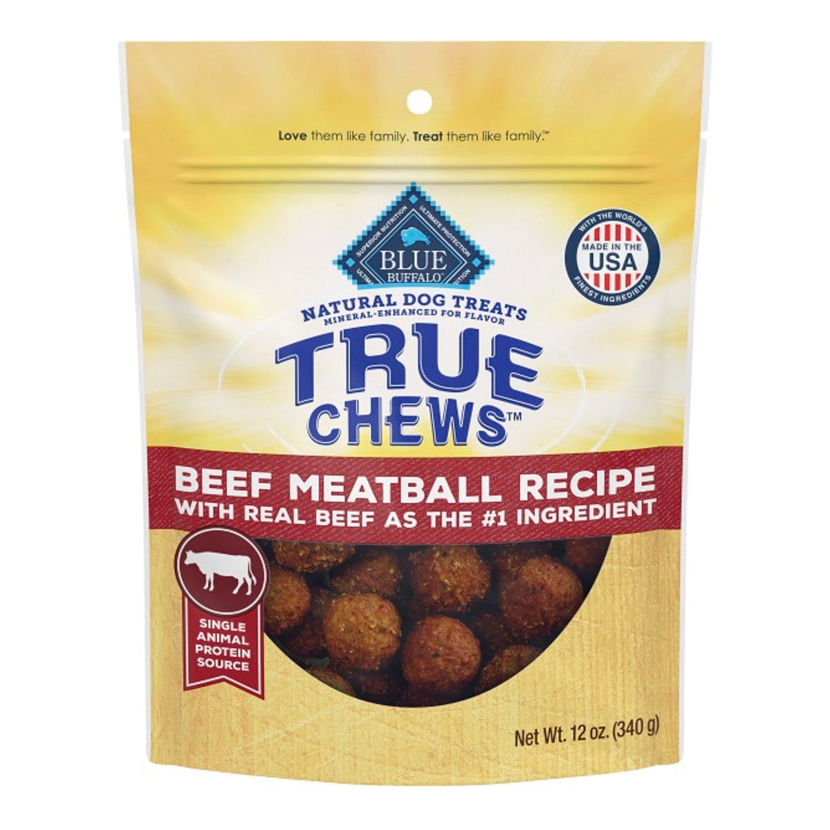 Blue Buffalo True Chews 12oz. Meatball Beef