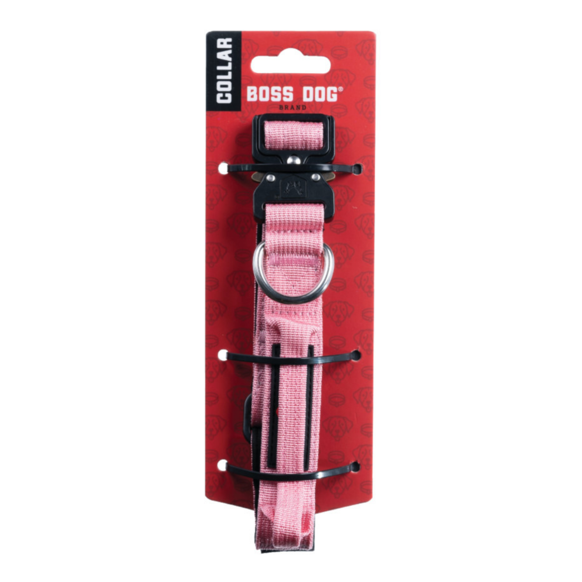 Boss Dog Tactical Adjustable Dog Collar Pink, 1ea/SM, 1316 in
