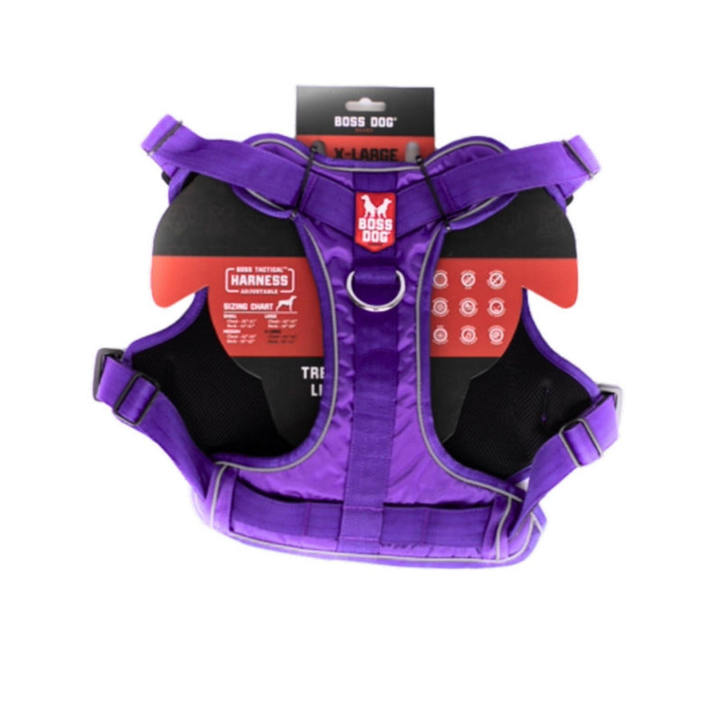 Boss Dog Tactical Dog Harness Purple, 1ea/XL