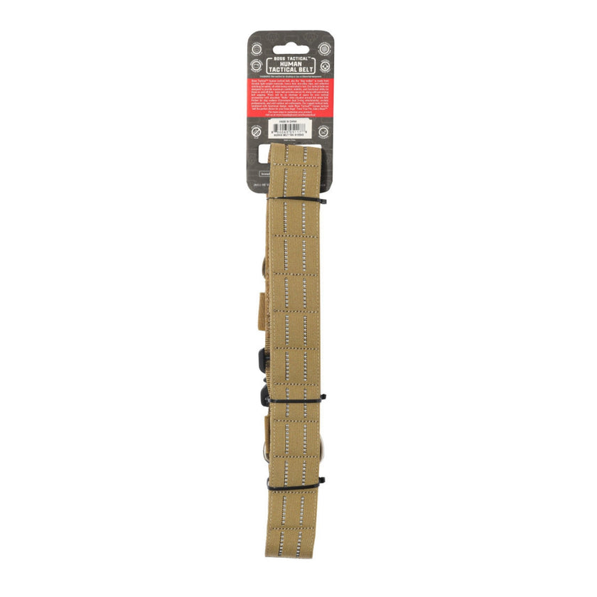 Boss Dog Human Boss Tactical Utility Dog Walker Belt Tan, 1ea/MD 3236In Waist