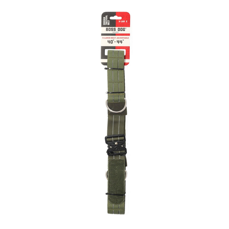 Boss Dog Human Boss Tactical Utility Dog Walker Belt Green, 1ea/XL 4044In Waist