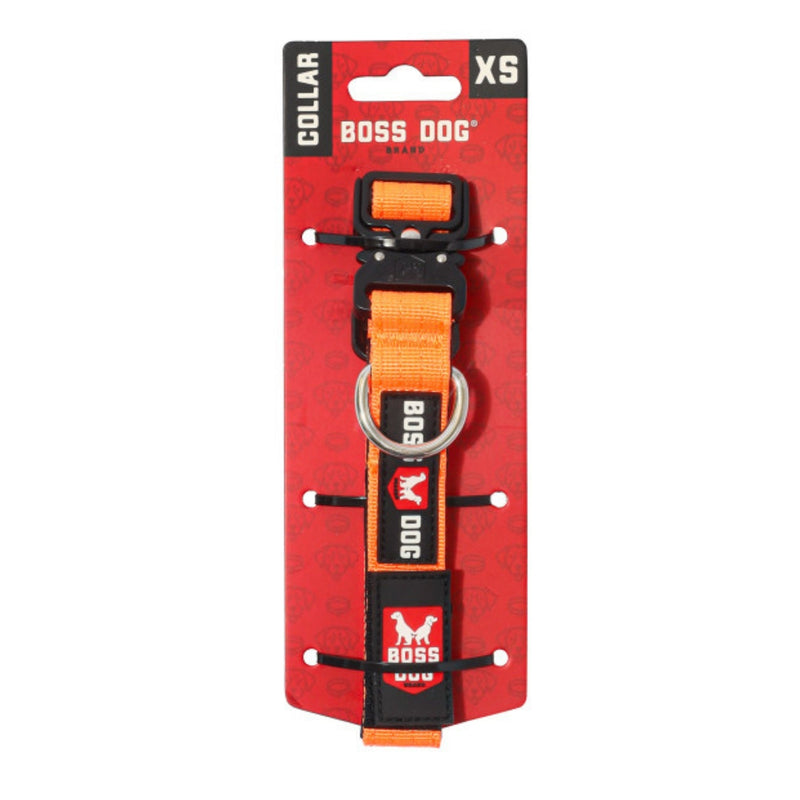 Boss Dog Tactical Adjustable Dog Collar Hunter Orange, 1ea/XS, 1114 in