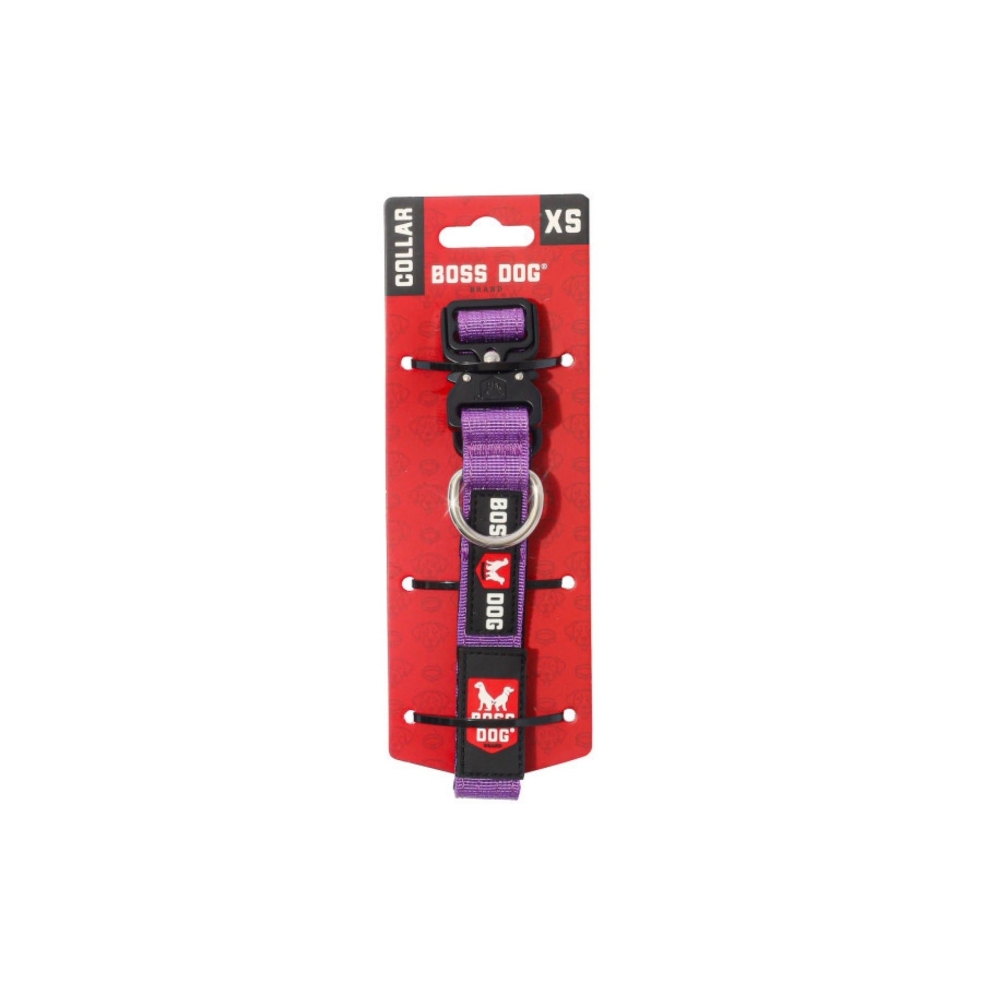 Boss Dog Tactical Adjustable Dog Collar Purple, 1ea/XS, 1114 in