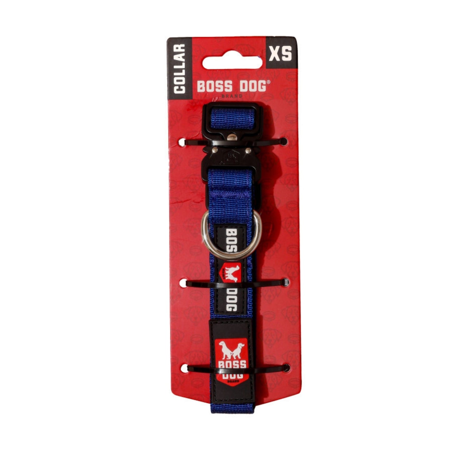 Boss Dog Tactical Adjustable Dog Collar Blue, 1ea/XS, 1114 in