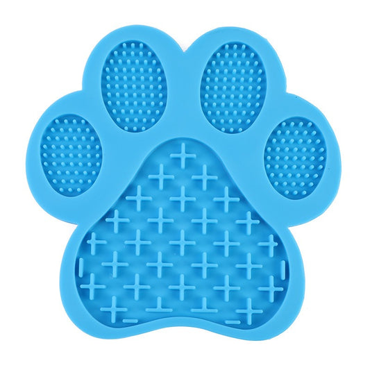 Dog Paw Silicone Pet Licking Pad Pet Slow Food Plate Dog Bathing Distract Silicone Dog Suction Cup Food Protection Training