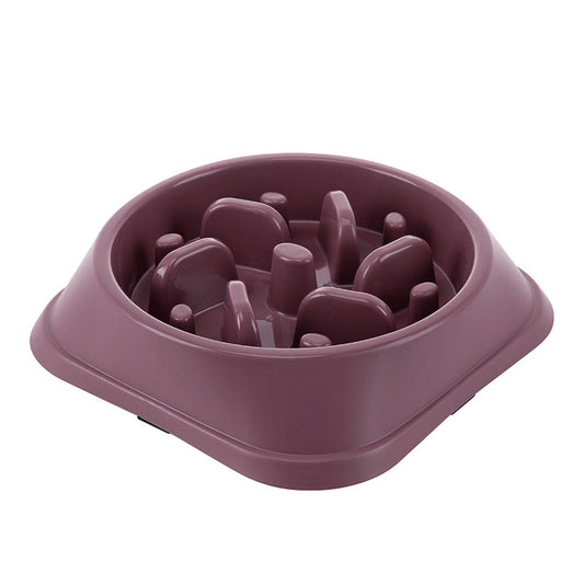 Pet Bowl Dog Bowl Pet Slow Food Bowl Anti Overturning Dog Slow Food Bowl Rice Bowl Dog Bowl Large Dog Slow Food Bowl Supplies