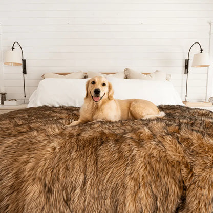 PupProtector™ Waterproof Throw Blanket - Sable Tan Paw.com