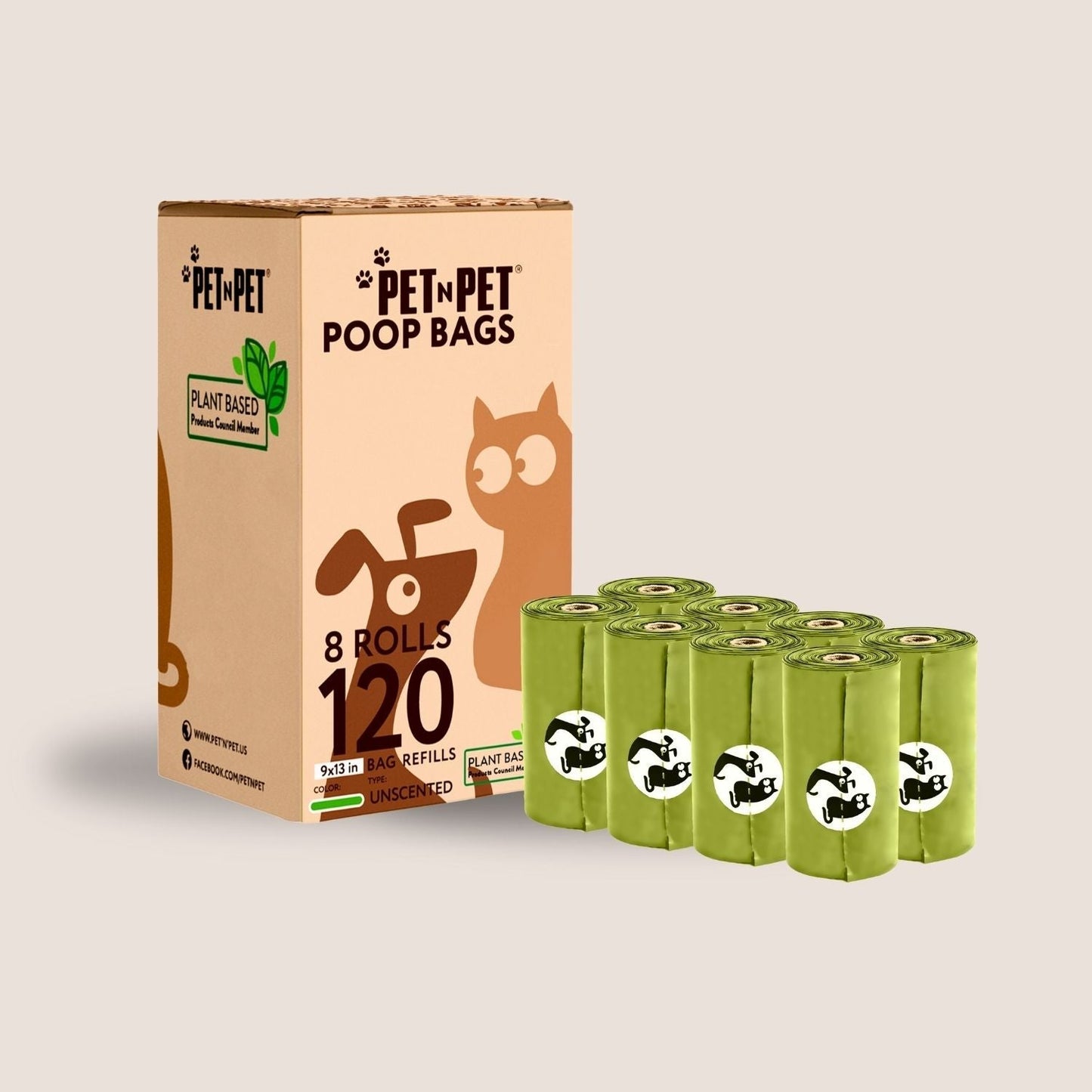 Plant-based Dog Poop Bags Pet N Pet ®