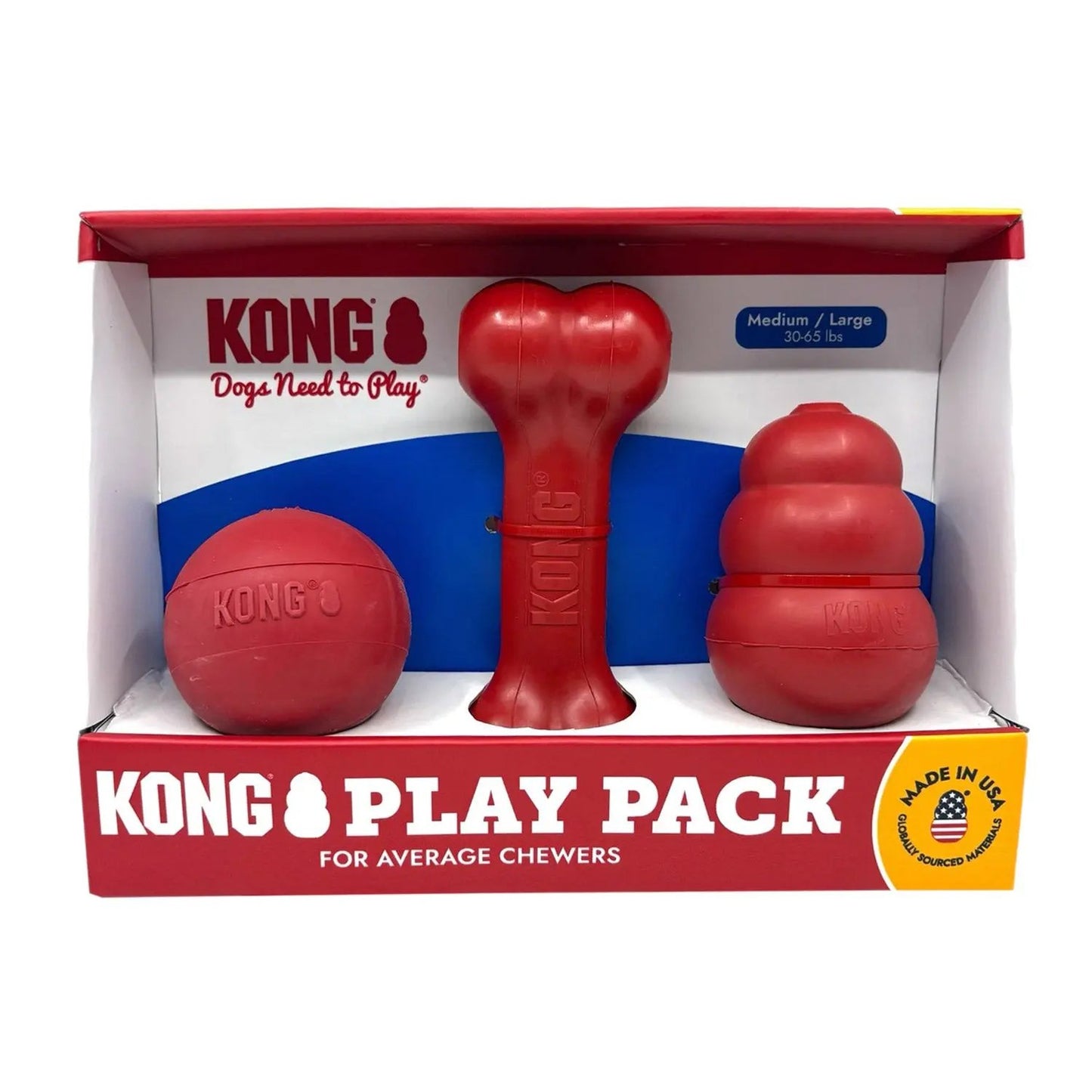 KONG Classic Dog Toys, 3-Count