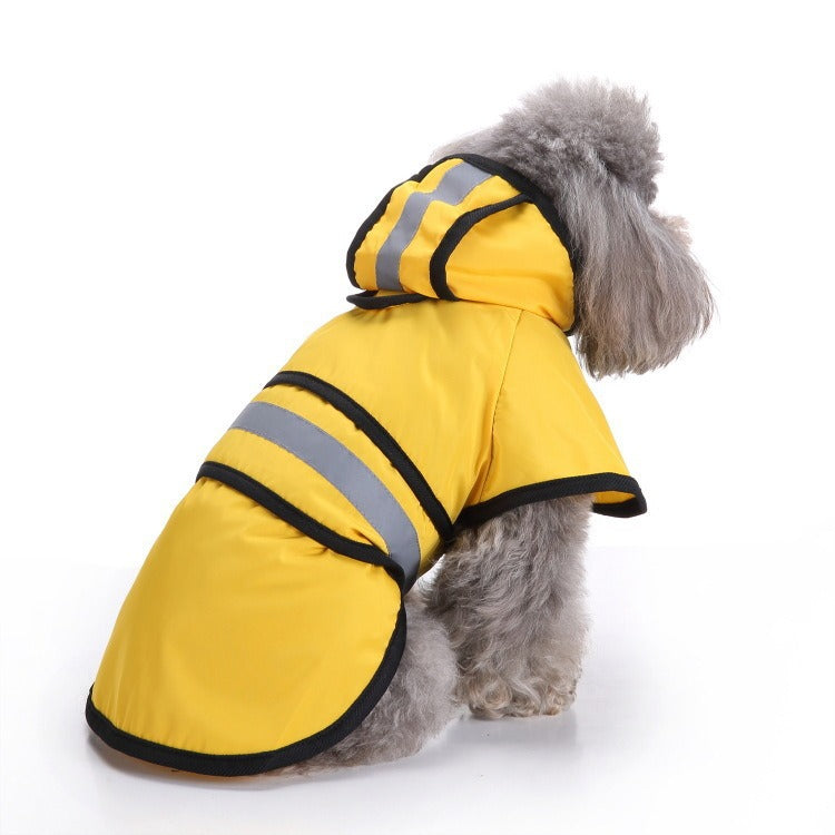 Dog Raincoat Reflective Dog Clothes Small Dog Bibi Teddy Four Seasons Universal Raincoat Pet Supplies