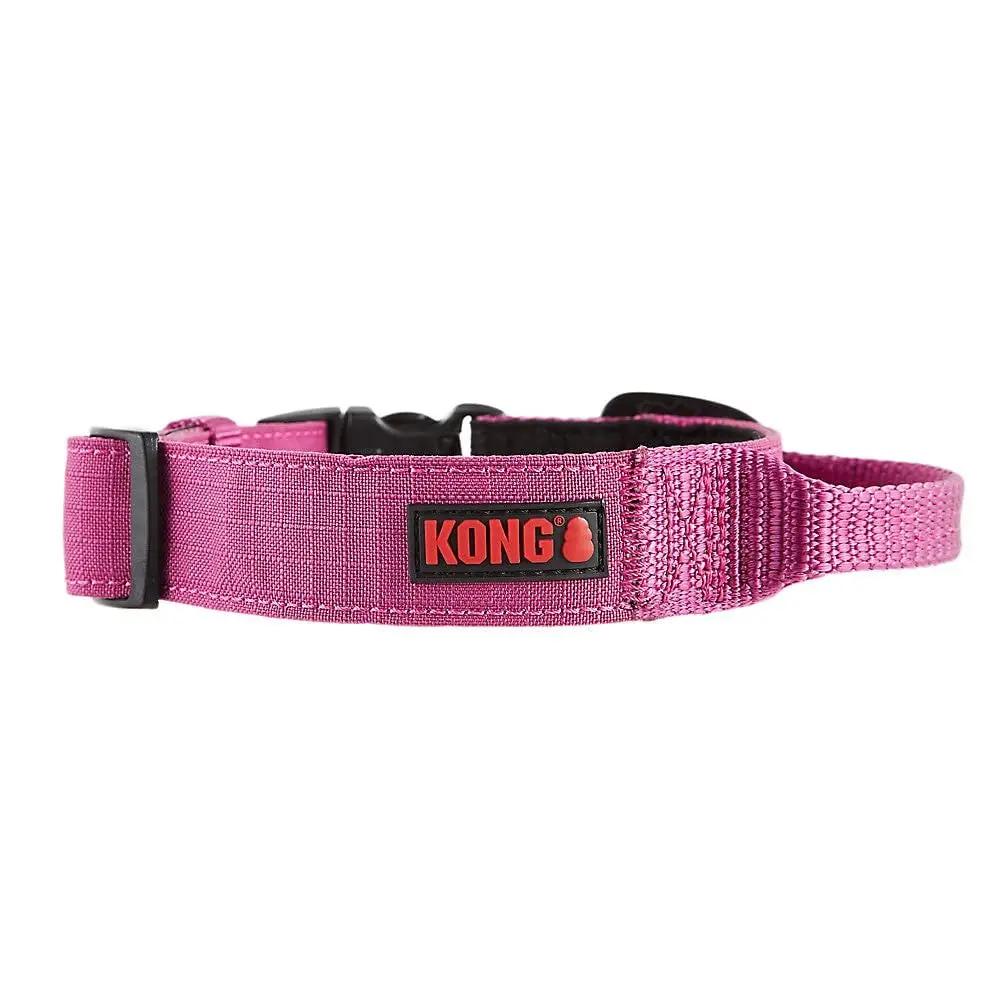 KONG Large Pink Dog Collar Ultra Durable Padded Handle Adjustable Control