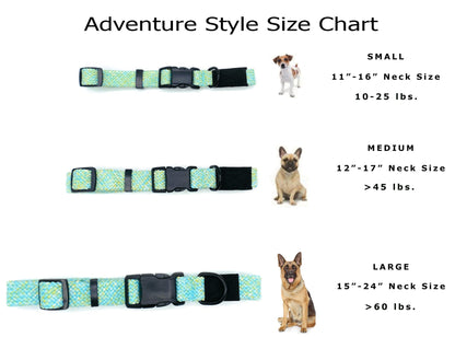 Adventure Style Flat Weave Mountain Wave Climbing Rope Dog Collar Euro-Dog Collars and Leads