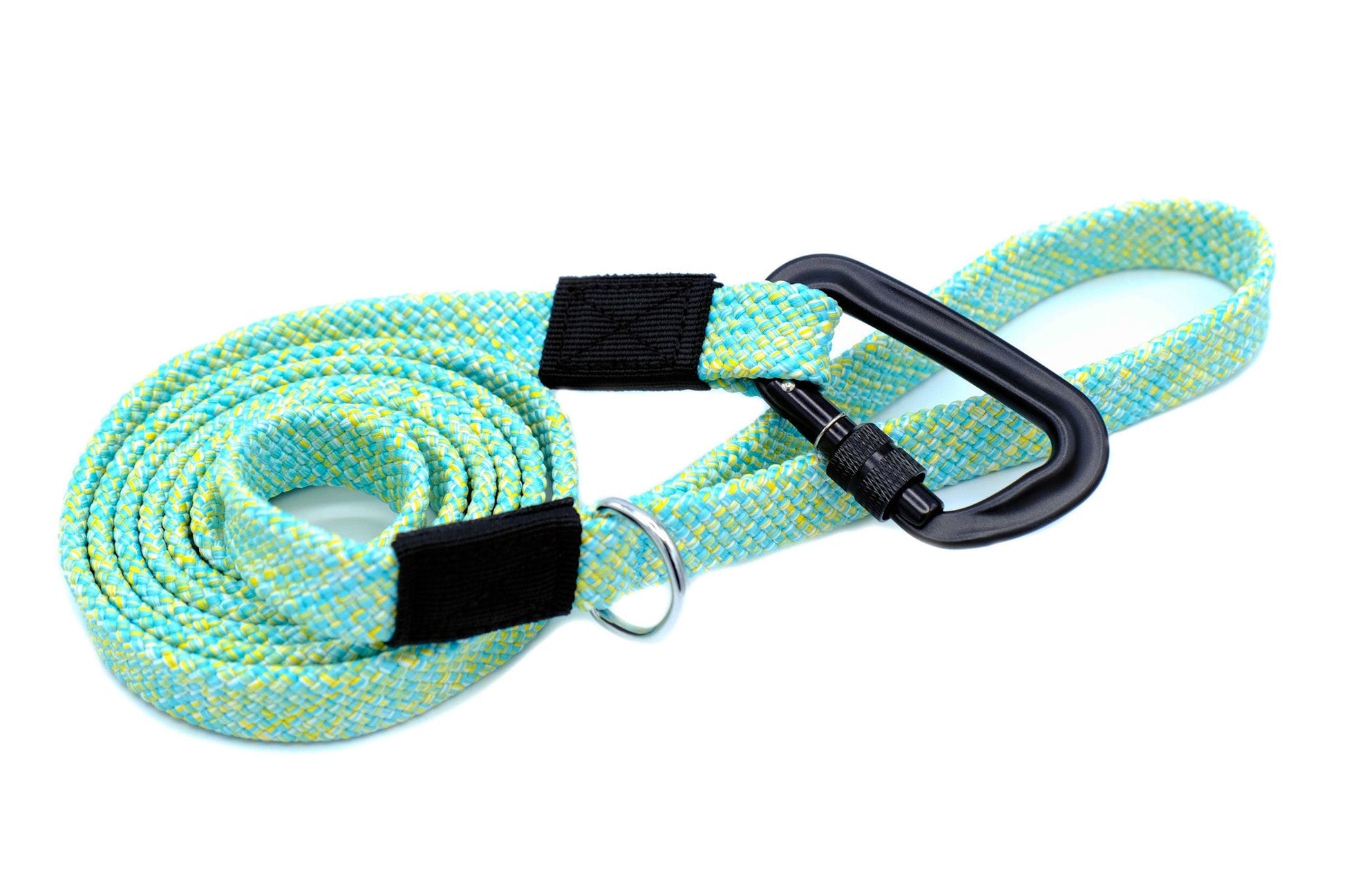 Adventure Style Mountain Wave Flat Weave Climbing Rope Dog Leash Euro-Dog Collars and Leads