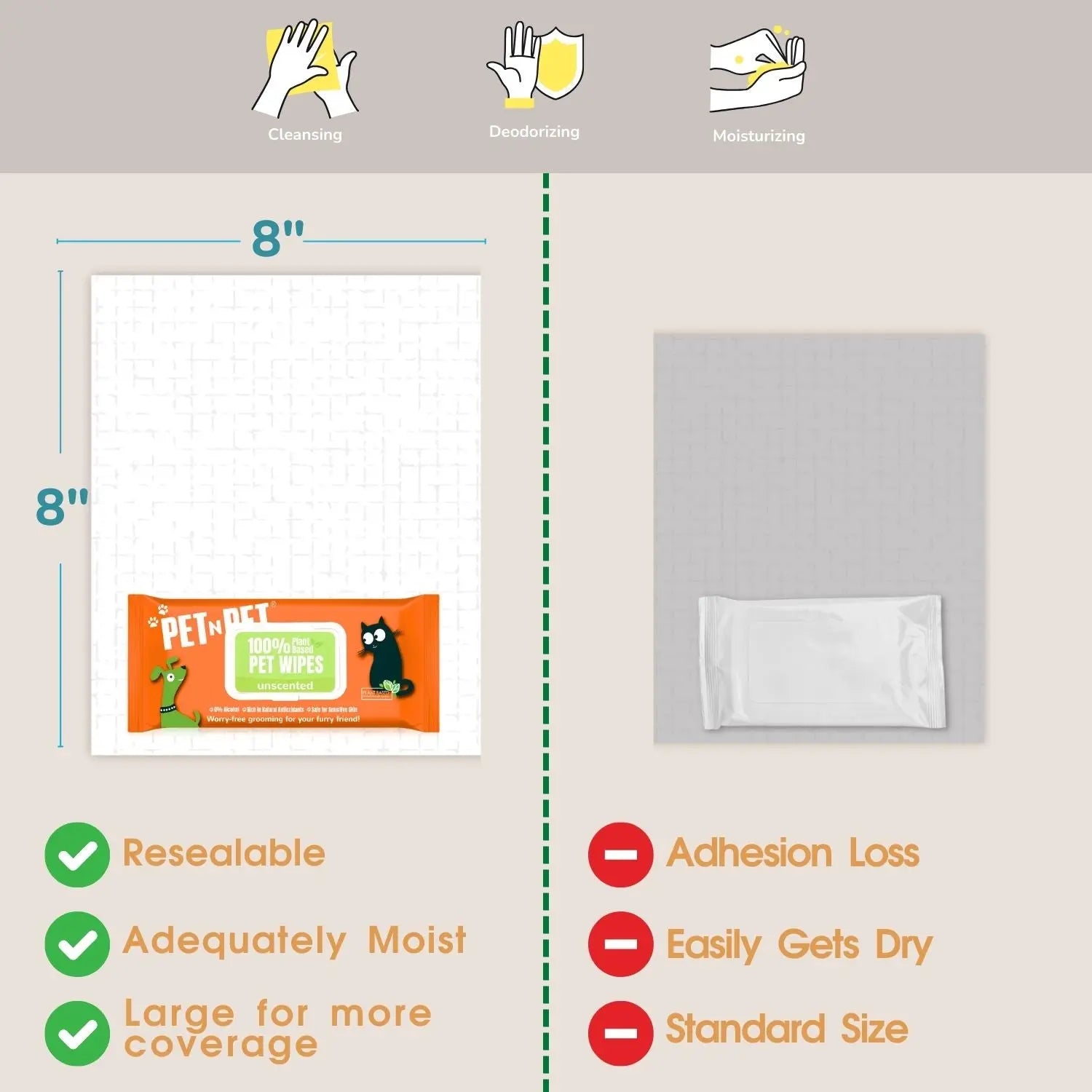 Dog Wipes Cleaning & Deodorizing 100 Count - K9 Outdoors