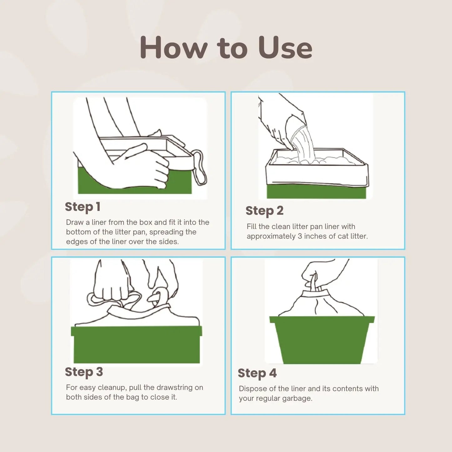 XL Cat Litter Box Liners - K9 Outdoors