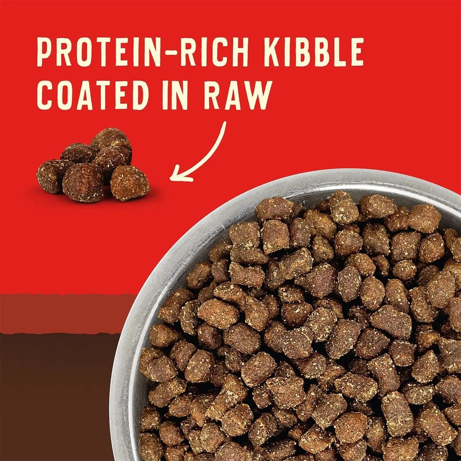 Wild Red Dry Dog Food Raw Coated High Protein Grain & Legume Free Red Meat Recipe, 1 Lb. Bag