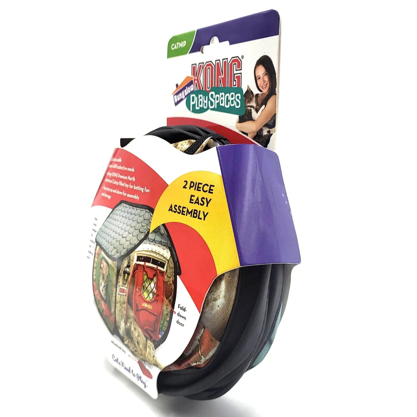 Kong Play Spaces Bungalow with Catnip Cat Kitten Toy