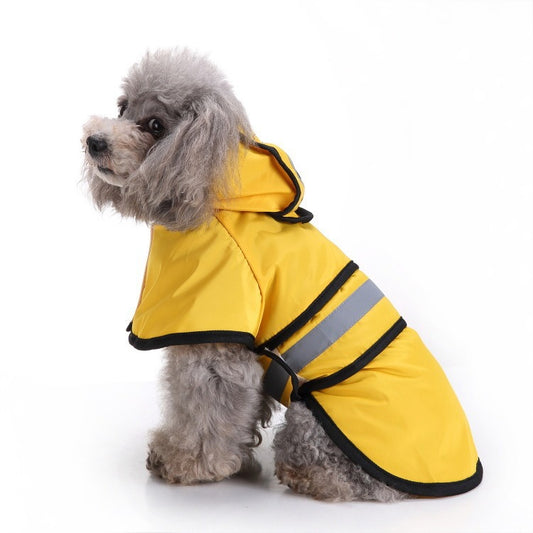 Dog Raincoat Reflective Dog Clothes Small Dog Bibi Teddy Four Seasons Universal Raincoat Pet Supplies