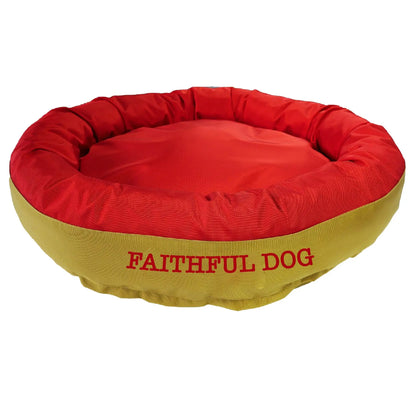 Dog Bed Round Bolster Armor Football American Dog