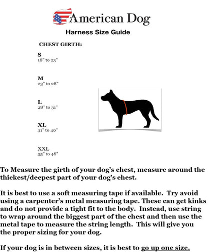 Harness.  Easy Slip On. No Pull American Dog