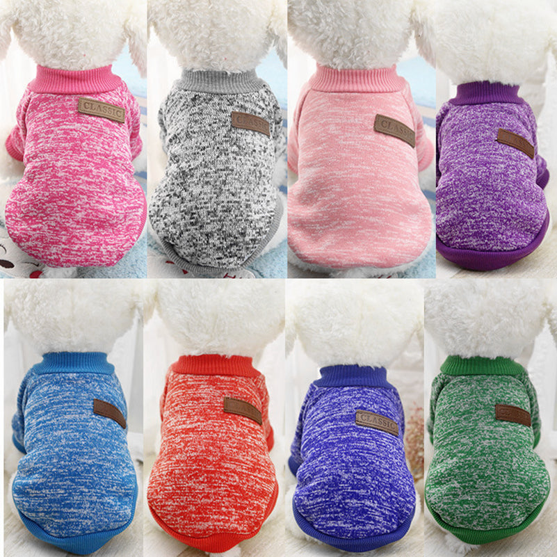 Dog Clothes For Small Dogs Soft Pet Dog Sweater Clothing For Dog Winter Chihuahua Clothes Classic Pet Outfit Ropa Perro