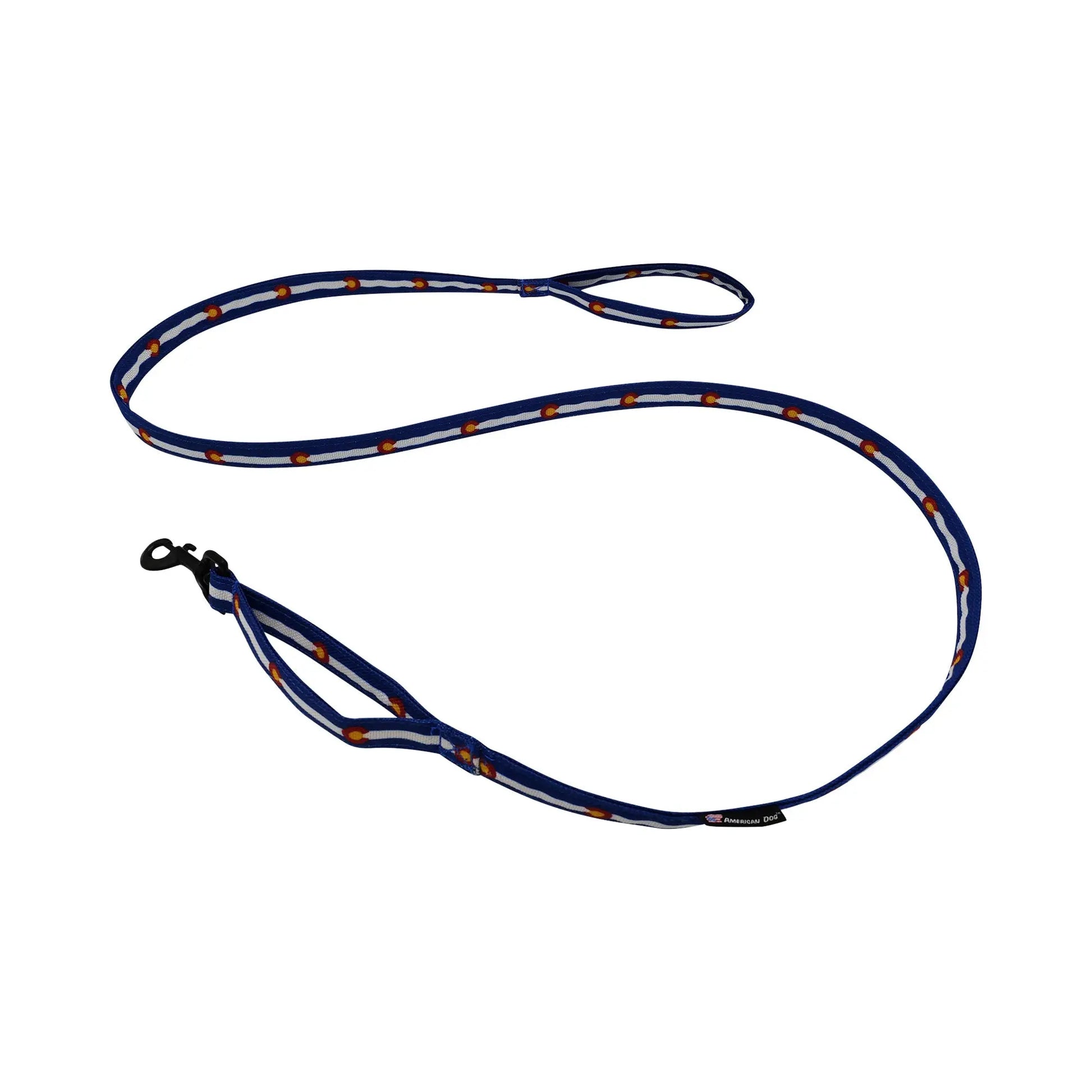 Leashes.  Ballistic Solids or Design Prints American Dog