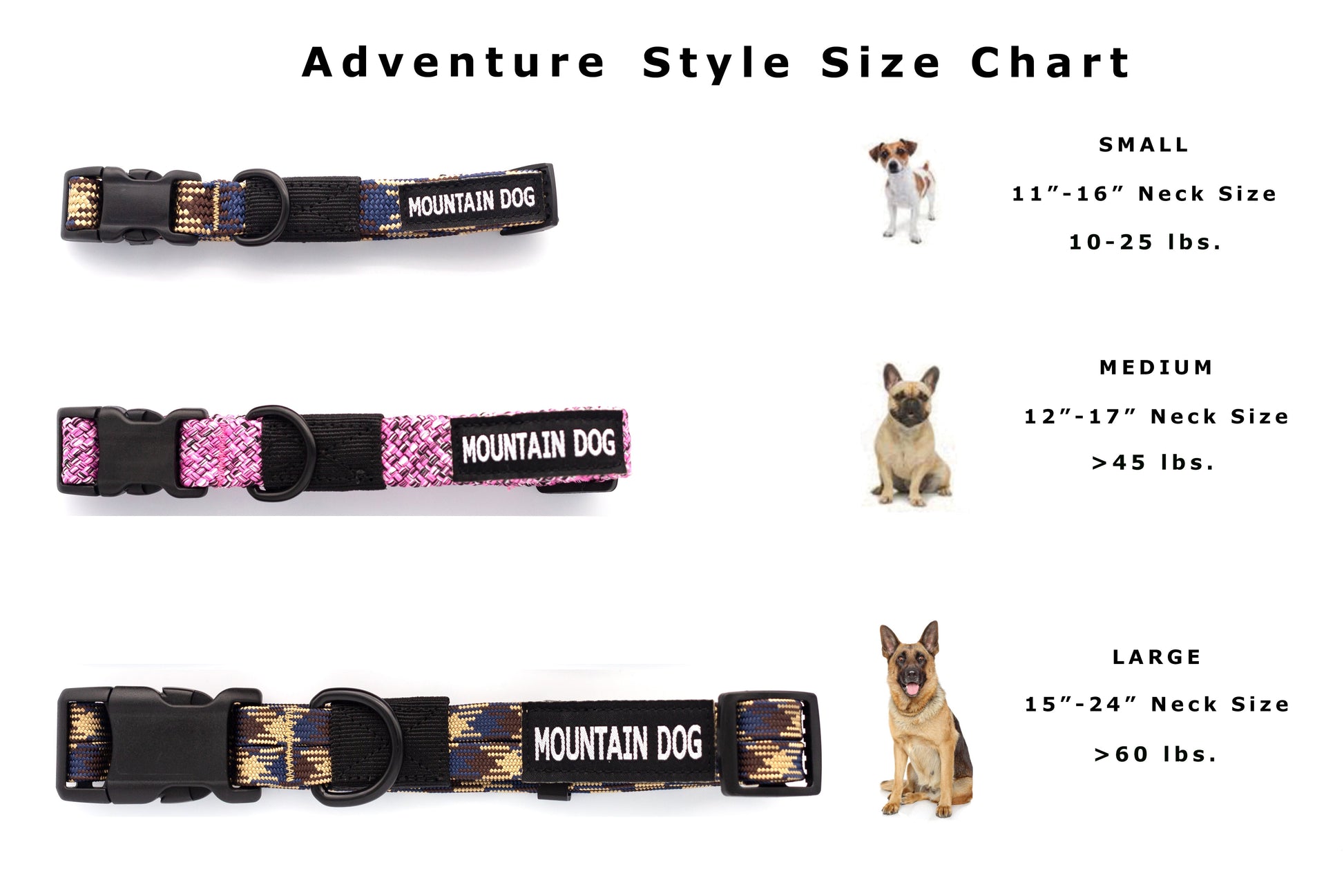 Adventure Style Mountain Blush Climbing Rope Dog Collar Euro-Dog Collars and Leads