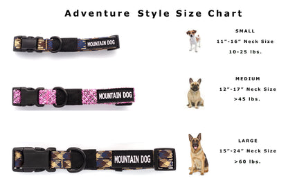 Adventure Style Mountain Blush Climbing Rope Dog Collar Euro-Dog Collars and Leads