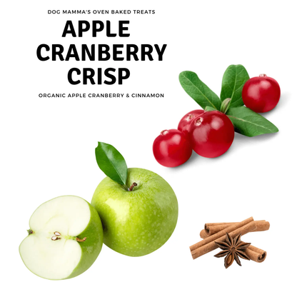 Dog Mamma's Organic Apple Cranberry Recipe - USDA Organic Certified Dog Treats Dog Mamma's Organic Dog Treats
