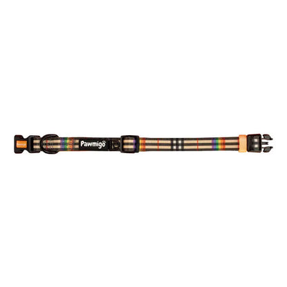 Rainbow Plaid Collar Pawmigo