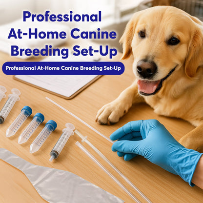 3-Pack Canine Breeding Support Kit – Complete Dog Breeding Supplies with Tubes, Insemination Rods, Syringes, Sheaths & Disposable Gloves – Veterinary Grade Animal Care Equipment Horizon Animal Care